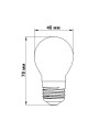 Светодиодная лампа Biom филамент G45 4W 360Lm 2800-3200K 220V E27 Clear (FL-301), 100001242