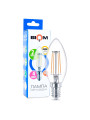 Светодиодная лампа Biom филамент C37 4W 360Lm 4000-4500K 220V E14 Clear (FL-306), 100001247