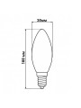 Светодиодная лампа Biom филамент C37 4W 360Lm 4000-4500K 220V E14 Clear (FL-306), 100001247