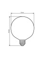 Светодиодная лампа Biom филамент G95 8W 720Lm 2300-2500K 220V E27 Clear (Amber) (FL-420), 100013458