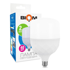 Светодиодная лампа Biom T110 40W 4400Lm 6500K 220V E27 Frosted (HP-40-6)