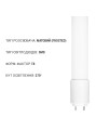 Светодиодная лампа Biom T8 9W 810Lm 6200K 220V G13 Frosted (T8-GL-600-9W-6200), 100001307
