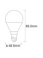 Светодиодная лампа LEDVANCE Smart WI-FI P40 5W 470Lm RGBW + 2700-6500K 230V E14 Матовый (Frosted) (4058075485631), 100024163