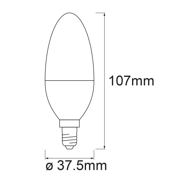Світлодіодна лампа LEDVANCE Smart WI-FI B40 5W 470Lm RGBW + 2700-6500K 230V E14 Матовий (Frosted) (4058075485938) , 100024162