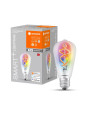 Светодиодная лампа LEDVANCE Smart WI-FI Edison Filament ST64 4,5W 300Lm RGBW + 2700K 230V E27 Прозрачный (Clear) (4058075609914), 100024157