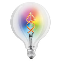 Світлодіодна лампа LEDVANCE Smart WI-FI Globe G125 4,5W 300Lm RGBW + 2700K 230V E27 Прозорий (Clear) (4058075609938)