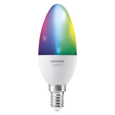 Светодиодная лампа LEDVANCE Smart WI-FI B40 5W 470Lm RGBW + 2700-6500K 230V E14 Матовый (Frosted) (4058075778597)