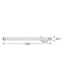 Светодиодная лампа LEDVANCE LED Tube T8 17,9W 1700Lm 3300K 230V G13 Матовый (Frosted) (4099854045127) одностороннее подключение, 100024179