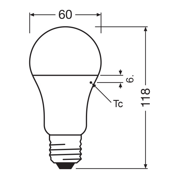 Светодиодная лампа LEDVANCE LED Classic Value A60 13W 1521Lm 4000K 230V E27 Матовый (Frosted) (4099854049002), 100023961