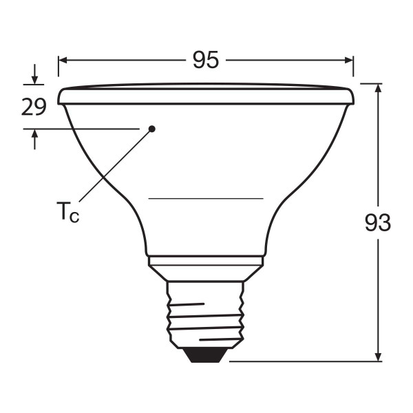 Светодиодная лампа LEDVANCE LED Reflector DIM PAR30 10W 633Lm 2700K 230V E27 Рефлектор (4099854071195), 100024129