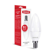 Светодиодная лампа MAXUS C37 5W 550Lm 3000K 220V E14 Frosted (1-LED-731)