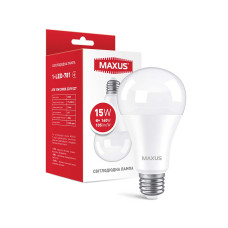 Светодиодная лампа MAXUS A70 15W 1575Lm 3000K 220V E27 Frosted (1-LED-781)