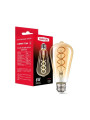 Светодиодная лампа MAXUS филамент ST64 FM 6W 420Lm 2400K 220V E27 Golden Deco (1-MFM-7164), 100023515