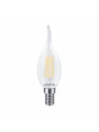 Светодиодная лампа MAXUS филамент C37 FM-T 4W 500Lm 4100K 220V E14 Frosted (1-MFM-732), 100020345