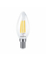 Светодиодная лампа MAXUS филамент C37 FM 7W 840Lm 2700K 220V E14 Clear (1-MFM-734), 100020347