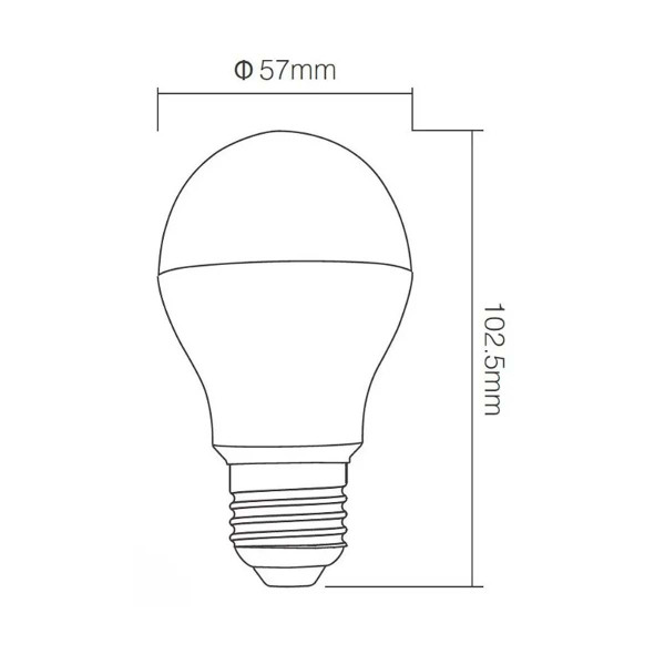 Світлодіодна лампа Mi-light G57 6W E27 2700-6500K DIM 86-265V (LL017-CWW) , 100021428