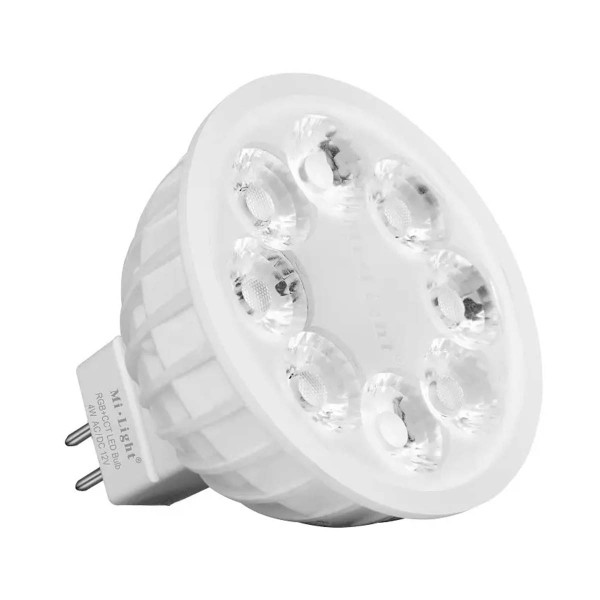 Светодиодная лампа Mi-light MR16 4W GU5.3 2700-6500K+ RGB DIM 12V FUT104 (LL104-RGB+CCT), 100020508