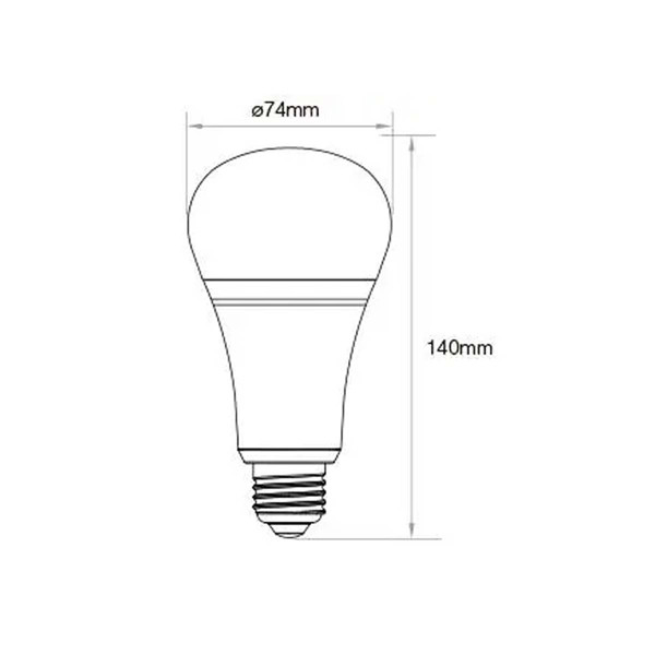 Светодиодная лампа Mi-light RGB+ССT Light Blub G57 12W Е27 2700-6500К+RGB DIM 220V (LL105-RGB+CCT), 100024196
