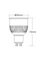 Светодиодная лампа Mi-light MR16 6W GU10 2700-6500K DIM 220V FUT 107 (LL107-CCT), 100021498