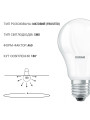 Светодиодная лампа OSRAM LED Classic Value A60 8,5W 806Lm 2700K 230V E27 Матовый (Frosted) (4052899326842), 100002082