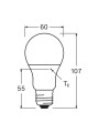 Светодиодная лампа OSRAM LED Classic Value A60 8,5W 806Lm 2700K 230V E27 Матовый (Frosted) (4052899326842), 100002082
