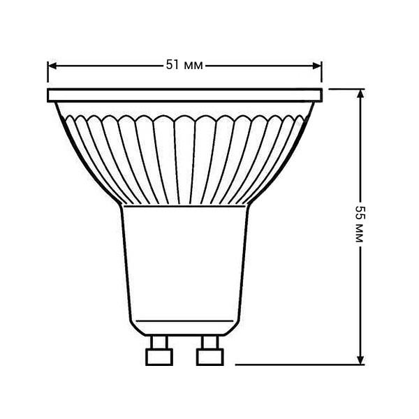 Светодиодная лампа OSRAM LED Reflector Performance PAR16 4,3W 350Lm 3000K 230V GU10 Рефлектор (4058075096622), 100013462