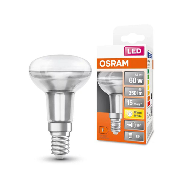Светодиодная лампа OSRAM LED Reflector Performance R50 4,3W 350Lm 2700K 230V E14 Матовый (Frosted) (4058075126022), 100022547