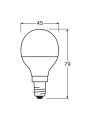 Светодиодная лампа OSRAM LED Classic Value P40 5W 470Lm 2700K 230V E14 Матовый (Frosted) (4058075147898), 100015256