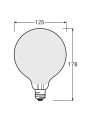 Светодиодная лампа OSRAM Led Classic Performance Globe Filament G125 7W 806Lm 2700K 230V E27 Матовый (Frosted) (4058075269866), 100024093
