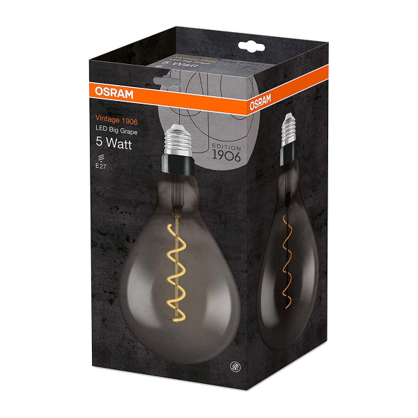 Світлодіодна лампа OSRAM Vintage 1906 Classic A160 4W 140Lm 1800K 230V E27 Прозорий (Clear) (4058075269903) , 100020793