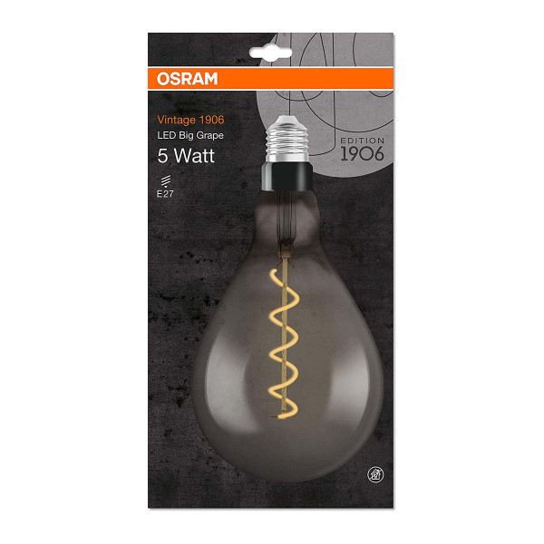 Світлодіодна лампа OSRAM Vintage 1906 Classic A160 4W 140Lm 1800K 230V E27 Прозорий (Clear) (4058075269903) , 100020793