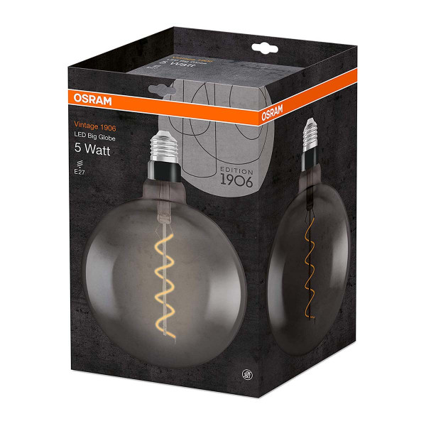 Светодиодная лампа OSRAM Vintage 1906 Globe Filament G200 4W 140Lm 1800K 230V E27 Прозрачный (Clear) (4058075269927), 100020794