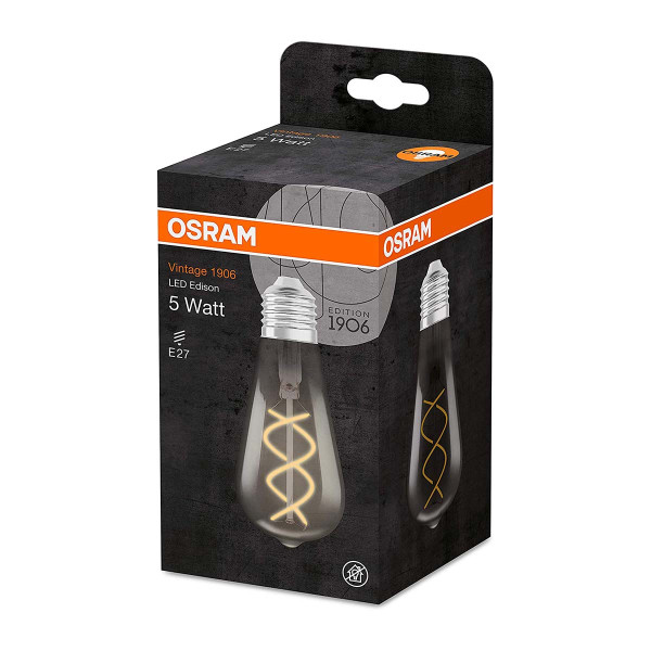Светодиодная лампа OSRAM Vintage 1906 Edison Filament ST64 4W 140Lm 1800K 230V E27 Прозрачный (Clear) (4058075269941), 100020795