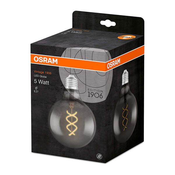 Светодиодная лампа OSRAM Vintage 1906 Globe Filament G125 4W 140Lm 1800K 230V E27 Прозрачный (Clear) (4058075269989), 100020796