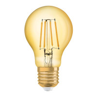 Светодиодная лампа OSRAM Vintage 1906 Classic Filament A60 6,5W 650Lm 2400K 230V E27 Прозрачный (Gold) (4058075293298)