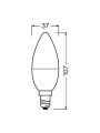 Светодиодная лампа OSRAM LED Classic With Added Function B40 5,5W 470Lm 2700K 230V E14 Матовый (Frosted) (4058075430853), 100020814