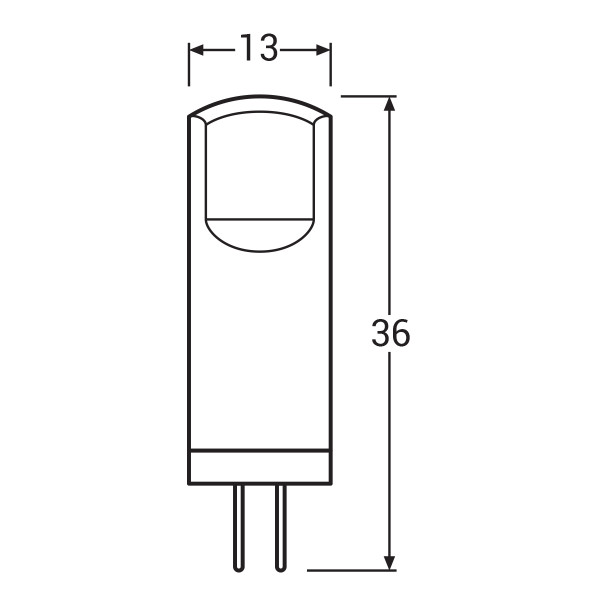 Светодиодная лампа OSRAM LED PIN Capsule 1,8W 200Lm 2700K AC/DC 12V G4 Прозрачный (Clear) (4058075431966), 100022552