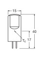 Светодиодная лампа OSRAM LED PIN Capsule 2,6W 300Lm 2700K AC/DC 12V G4 Прозрачный (Clear) (4058075431997), 100022553
