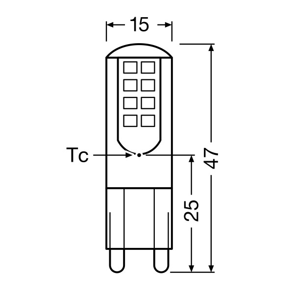 Светодиодная лампа OSRAM LED PIN30 Capsule 2,6W 320Lm 2700K 230V G4 Прозрачный (Clear) (4058075432338), 100022554