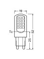 Світлодіодна лампа OSRAM LED PIN40 Capsule 3,8W 470Lm 4000K 230V G9 Прозорий (Clear) (4058075432420) , 100022557