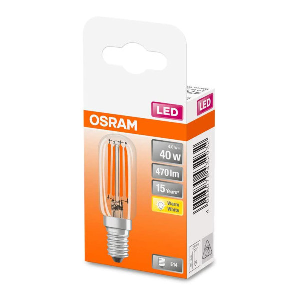 Світлодіодна лампа OSRAM LED Special Filament T26 4,2W 470Lm 2700K 230V E14 Прозорий (Clear) (4058075432932) , 100022550
