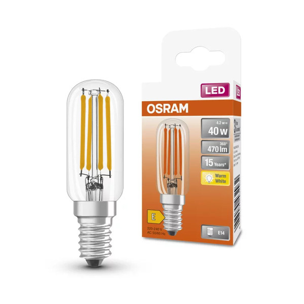 Світлодіодна лампа OSRAM LED Special Filament T26 4,2W 470Lm 2700K 230V E14 Прозорий (Clear) (4058075432932) , 100022550