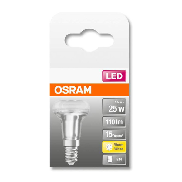 Светодиодная лампа OSRAM LED Star Reflector R39 1,5W 110Lm 2700K 230V E14 Рефлектор (4058075433243), 100022546