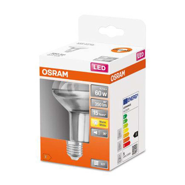 Светодиодная лампа OSRAM LED Star Reflector R80 4,3W 350Lm 2700K 230V E27 Рефлектор (4058075433304), 100022549
