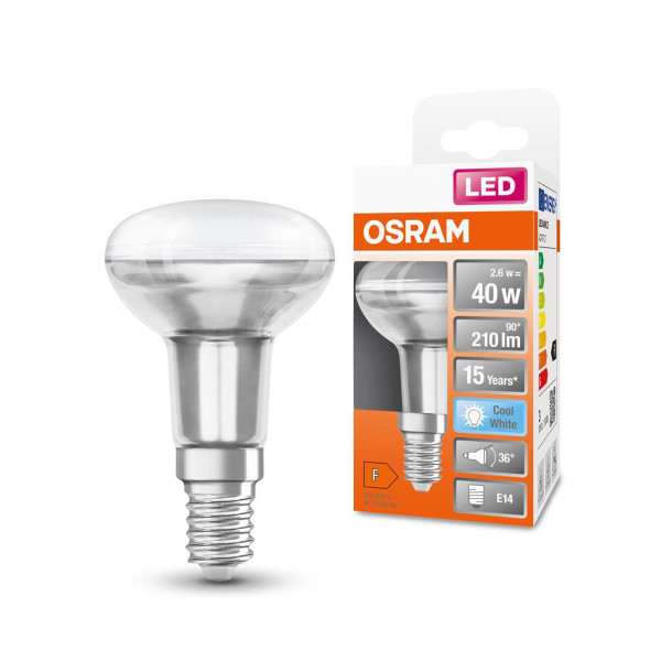 Светодиодная лампа OSRAM LED Star Reflector R50 2,6W 210Lm 4000K 230V E14 Рефлектор (4058075433342), 100024102
