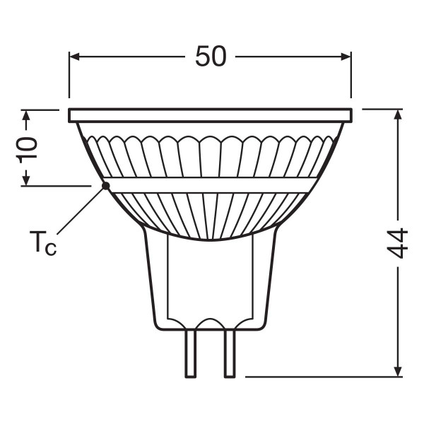 Светодиодная лампа OSRAM LED Star Reflector MR16 8W 621Lm 2700K AC/DC 12V GU5.3 Рефлектор (4058075433762), 100024127