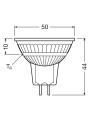 Светодиодная лампа OSRAM LED Star Reflector MR16 8W 621Lm 2700K AC/DC 12V GU5.3 Рефлектор (4058075433762), 100024127