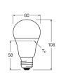 Светодиодная лампа OSRAM LED Classic Performance DIM A60 8,8W 806Lm 2700K 230V E27 Матовый (Frosted) (4058075433861), 100020819