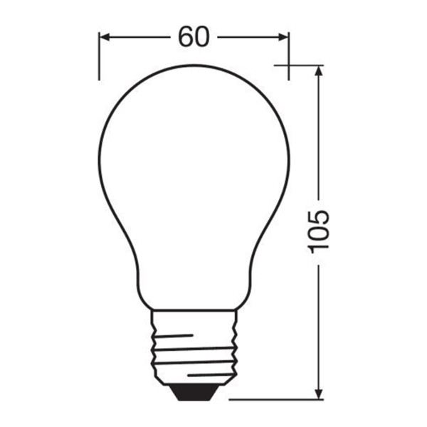 Светодиодная лампа OSRAM LED Classic Performance DIM Filament A60 11W 1521Lm 4000K 230V E27 Матовый (Frosted) (4058075434707), 100020820