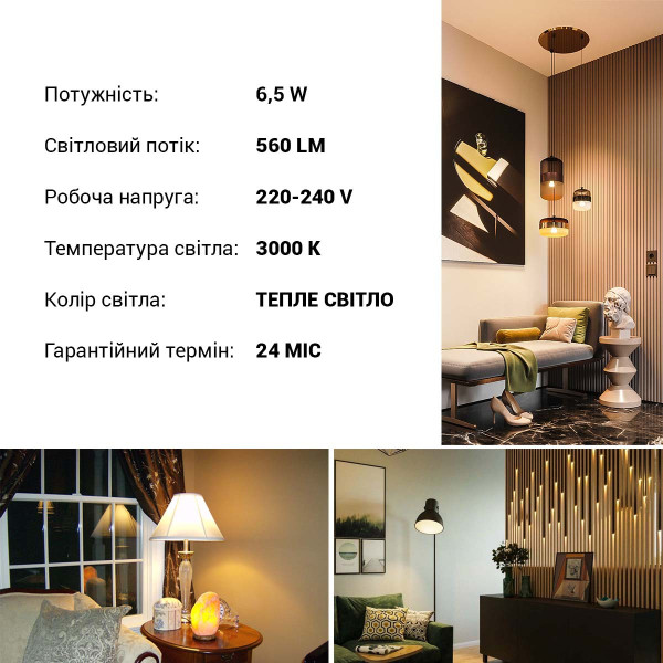 Светодиодная лампа OSRAM LED Classic Value P50 6,5W 560Lm 3000K 230V E14 Матовый (Frosted) (4058075623927), 100022080